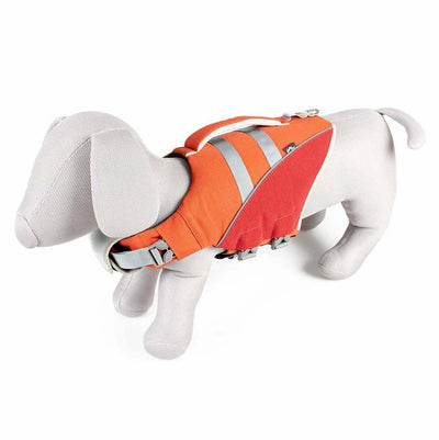 Duvo plus trail reddingsvest voor honden - zwemvest met handvat en reflecterende strip - xl ruglengte 58,5-77cm - oranje xl