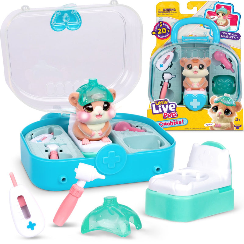 Little live pets - ouchies interactieve hamster coco - dierenarts speelset