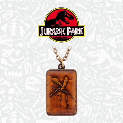 Fanattik jurassic park replica necklace with amber pendant limited edtiton