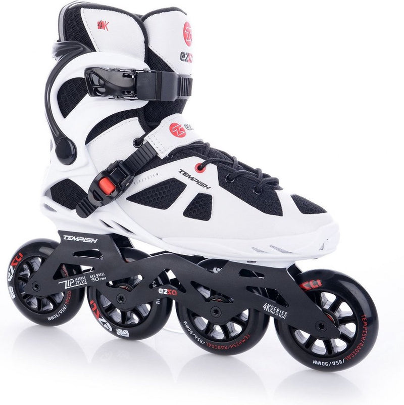 Tempish ezza 90 skeelers volwassenen – 4x90mm wielen – fitness inline skates – wit zwart – maat 42
