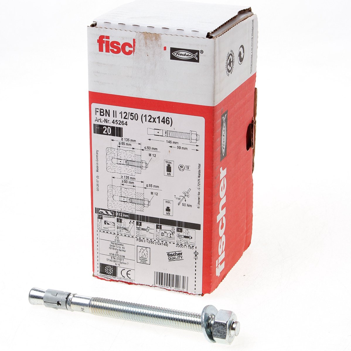 Fischer 20x boutanker fbn ii 12 120 - 045267