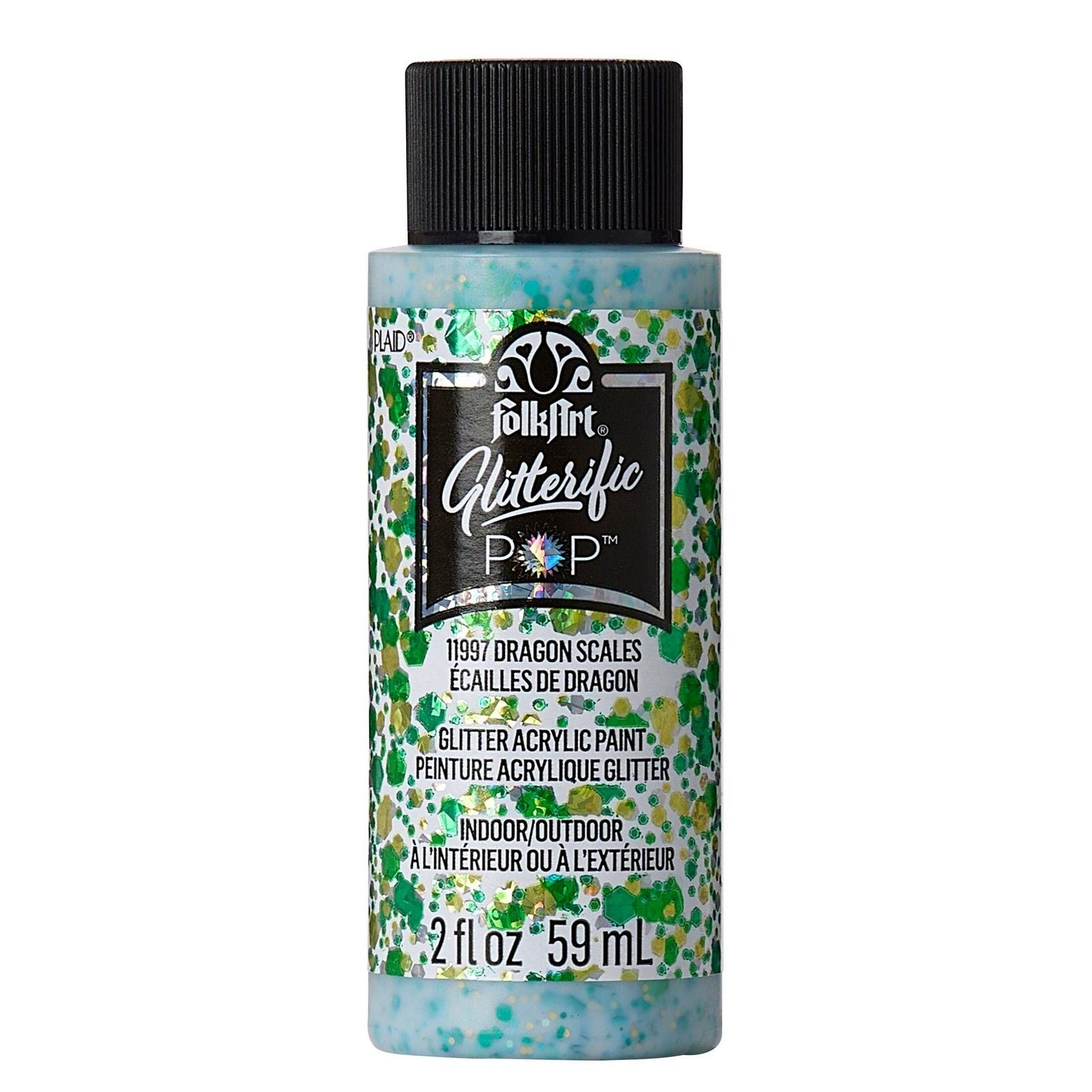 Folkart • glitterific pop acrylic paint dragon scales 59ml