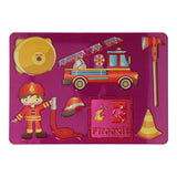 Tekensjabloon brandweer, 27x19cm - afbeelding 2