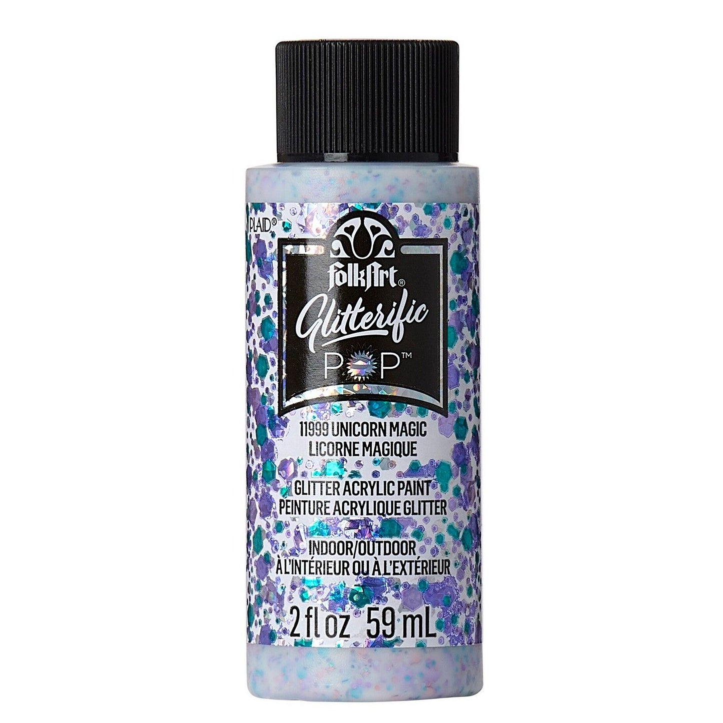Folkart • glitterific pop acrylic paint unicorn magic 59ml