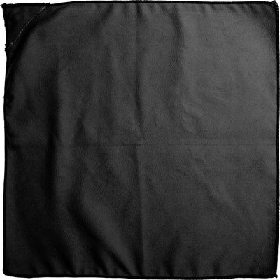 Kangaro whiteboard wisser - doek 30x30cm - zwart - magnetisch