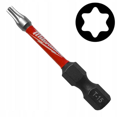 Milwaukee shockwave impact duty™ schroefbits shockwave tx15 x 50 mm - 1 st - 4932451286