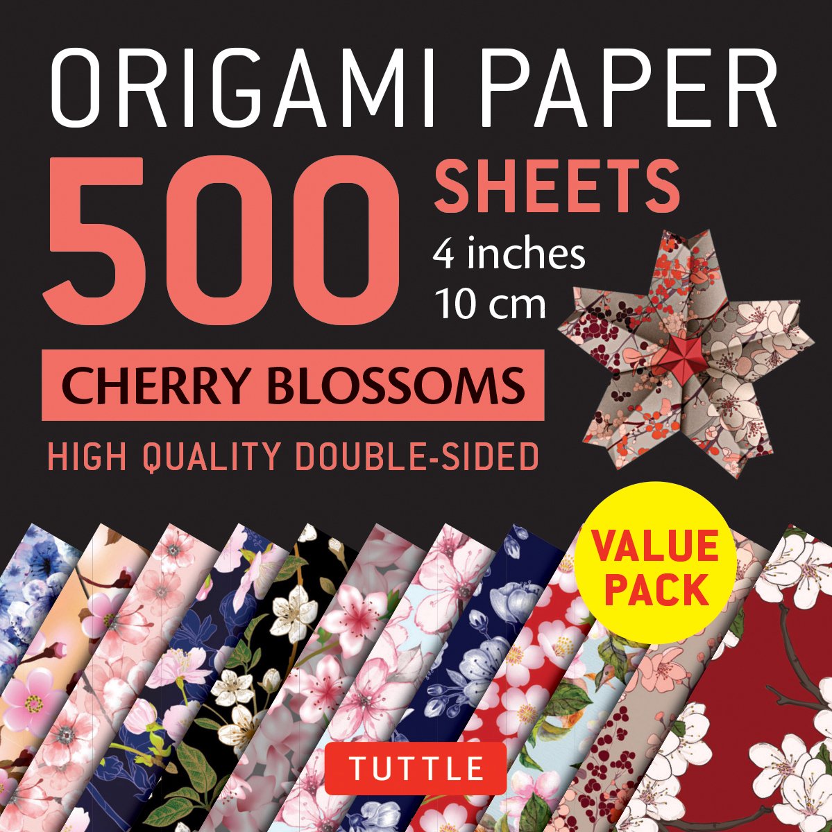 Merkloos sans marque origami paper 500 sheets cherry blossoms 4 (10 cm)