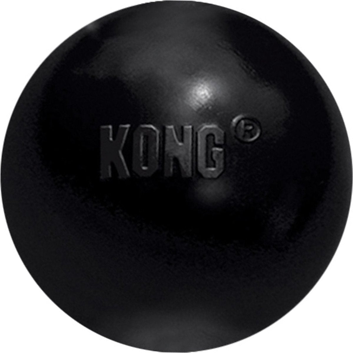 Kong extreme bal - honden speelgoed - zwart - m l - ø 7.5 cm