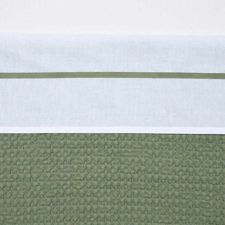 Meyco baby bies wieglaken - olive green - 75x100cm - 0.3 tog