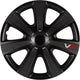 wieldoppen VR Carbon 14 inch ABS zwart set van 4