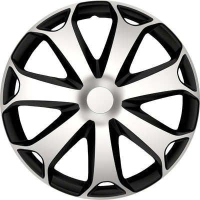 Gorecki carpoint wieldoppenset mega 14 inch zwart zilver 4 stuks