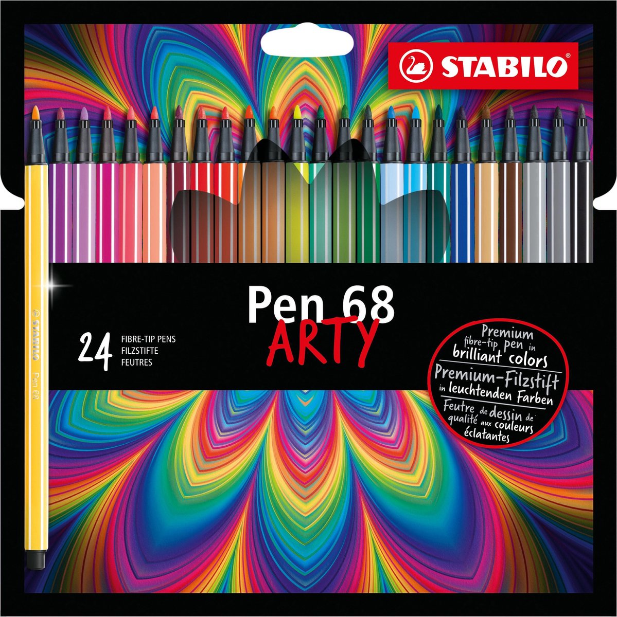 Stabilo pen 68 - viltstift - arty - set met 24 stuks