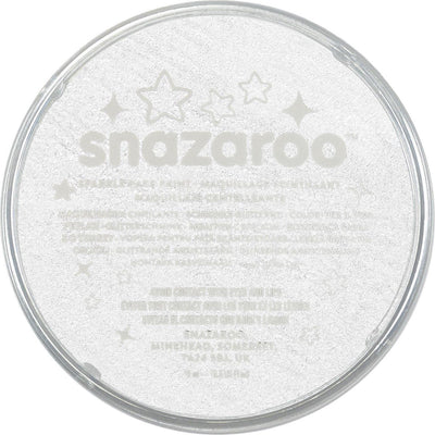Snazaroo 1118001 - sparkle white - 18ml aqua schmink kinderschmink voor kinderen en volwassenen