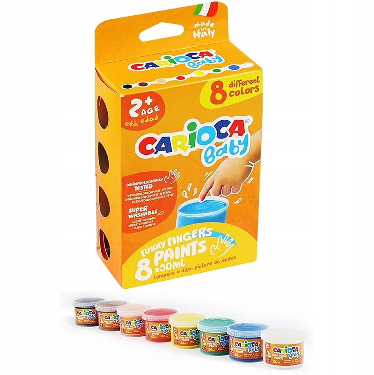 Carioca baby wing verfset - 8 kleuren, 50 ml per stuk