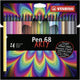 Stabilo pen 68 markers - 24 kleuren set in kartonnen doos
