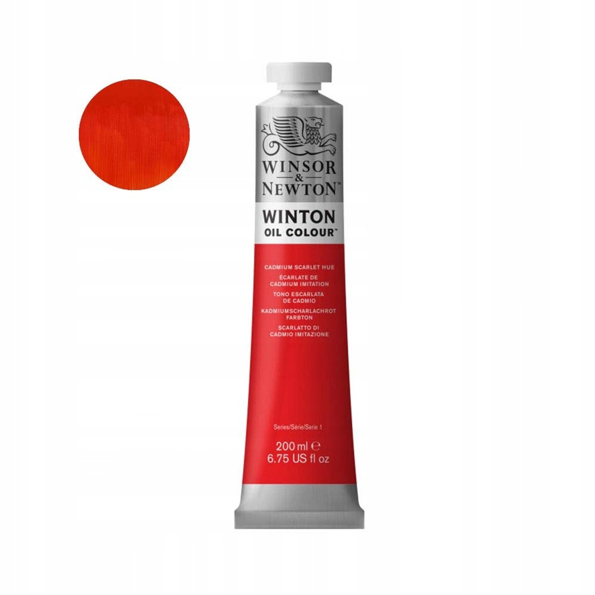 Winsor newton winton olieverf 200 ml - 107 cadmium scarlet hue