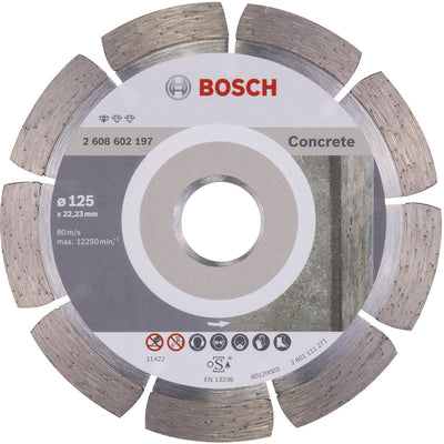 Bosch - diamantdoorslijpschijf standard for concrete 125 x 22,23 x 1,6 x 10 mm