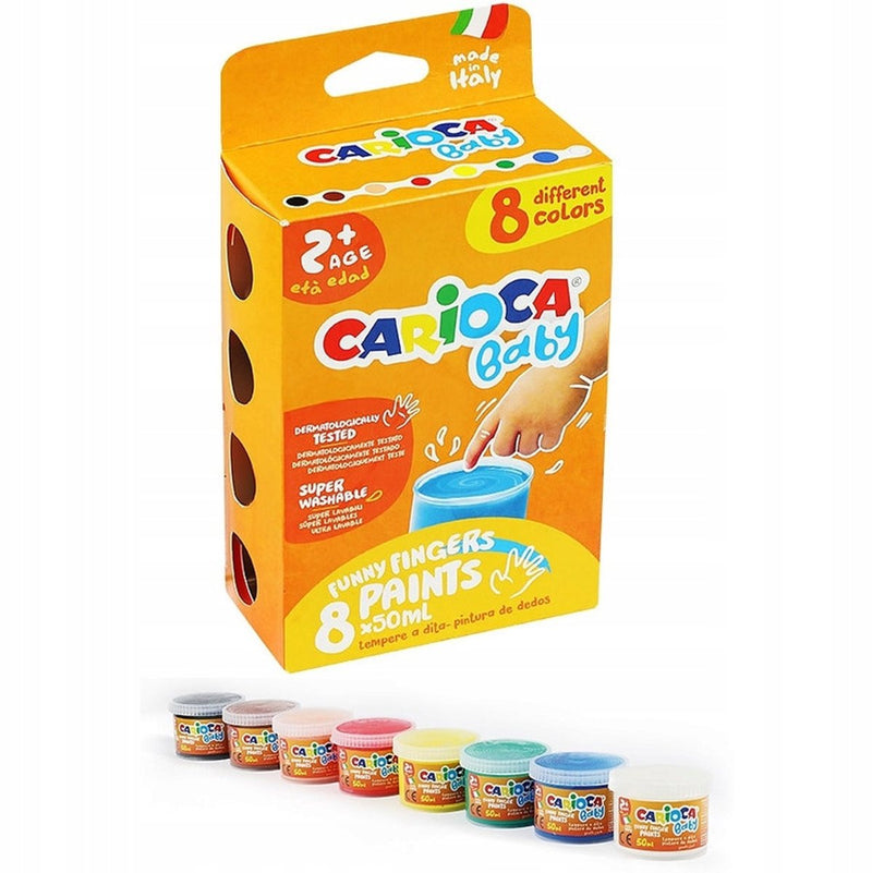 Carioca baby wing verfset - 8 kleuren, 50 ml per stuk