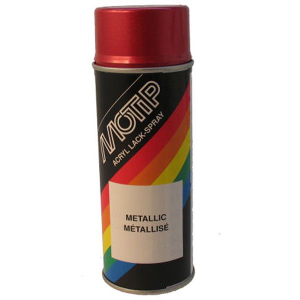 Motip spuitbus 400ml - metallic rood