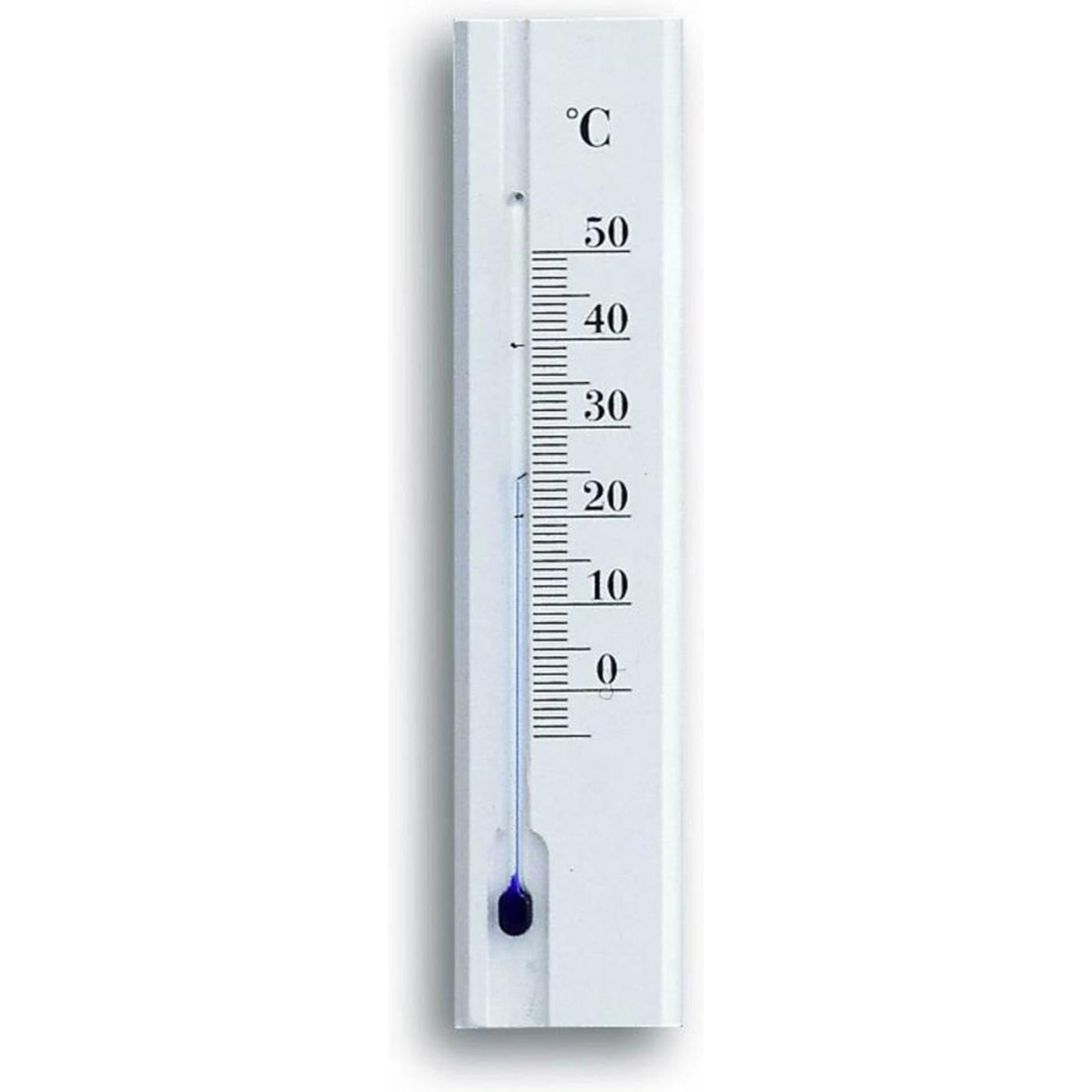 Tfa dostmann binnenthermometer beuken 15cm wit