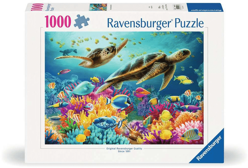 Ravensburger legpuzzel blauwe onderwaterwereld, 1000st.