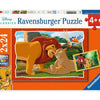 Ravensburger puzzel the lion king - twee puzzels - 24 stukjes - kinderpuzzel