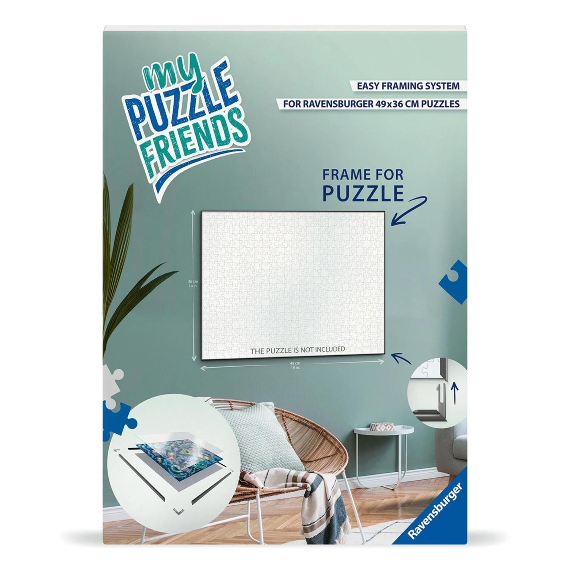 Ravensburger puzzel lijst 500 stukjes puzzel wit