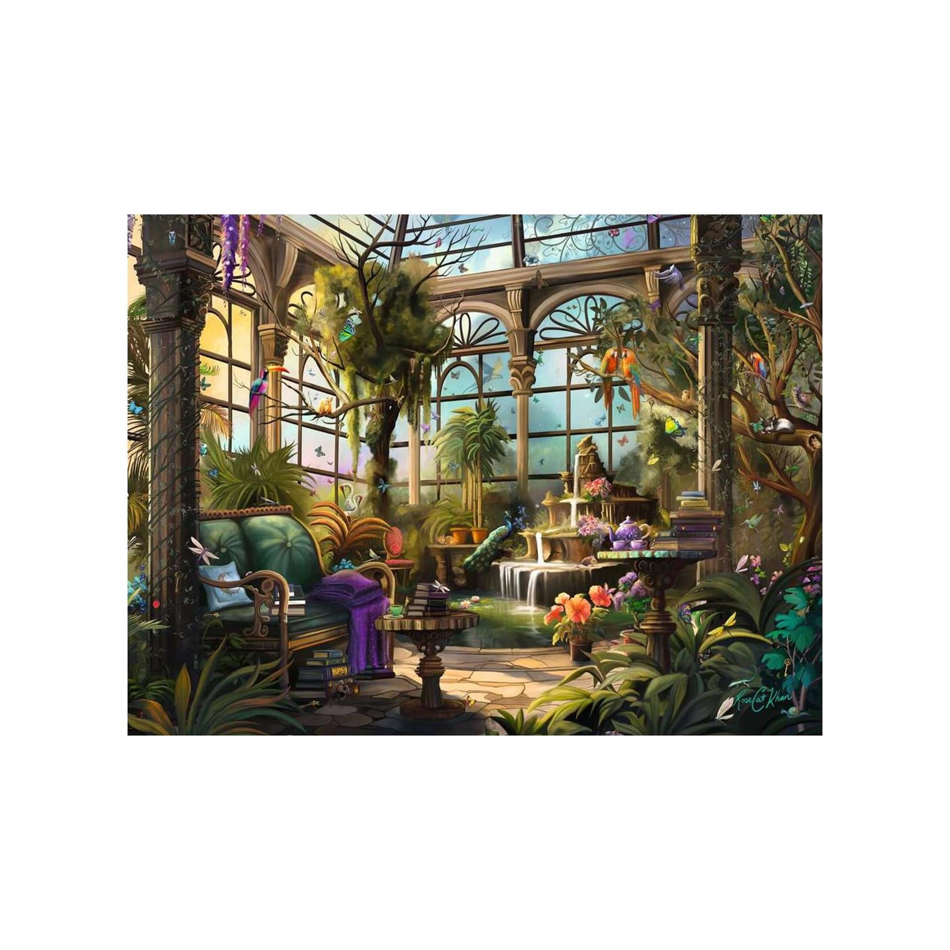 Ravensburger legpuzzel de kas - 1500st.