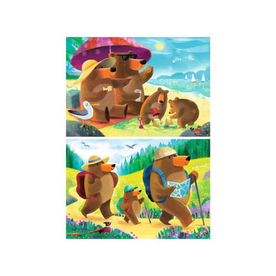Ravensburger puzzel bear family vacations 2x24 stukjes
