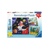 Ravensburger puzzel animal explorers 3x49 stukjes - afbeelding 1