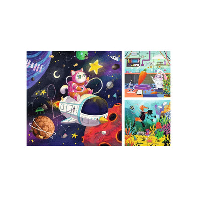 Ravensburger puzzel animal explorers 3x49 stukjes