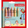 Stabilo woody 3 in 1 - multitalent potlood - set 6 st.