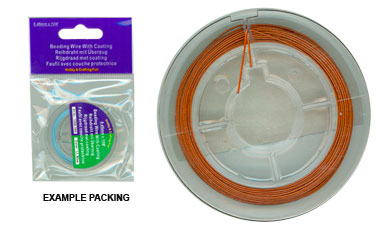 Vaessen creative • beading wire 0,45mm 10m brown