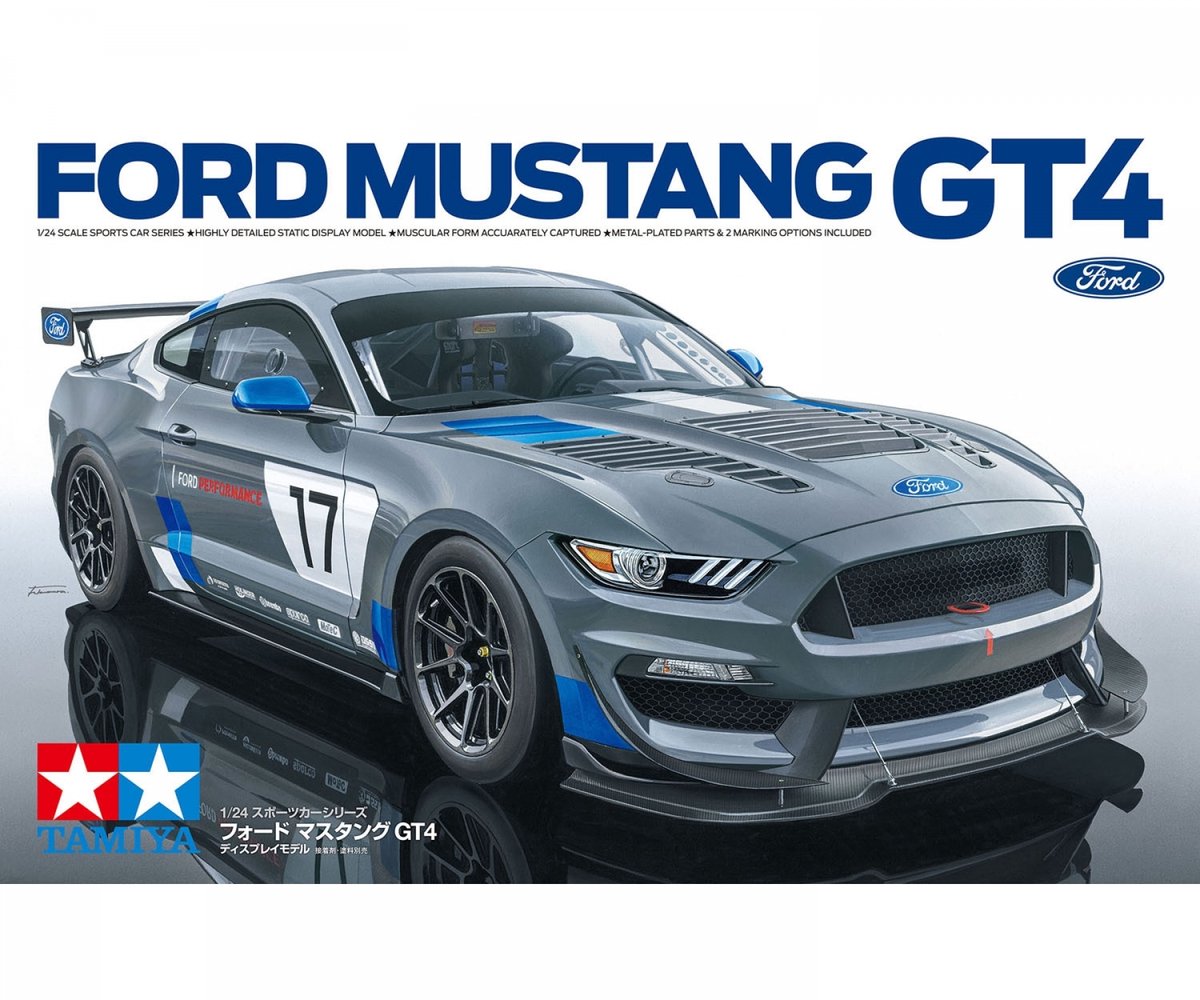 Tamiya modelbouwpakket auto - 24354 ford mustang gt4 plastic - 1:24 - modelbouw