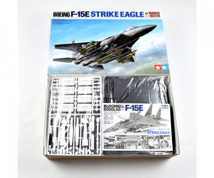 Tamiya modelbouwpakket vliegtuigen - 60312 boeing f-15e bunker buster strike eagle plastic - 1:32 - modelbouw