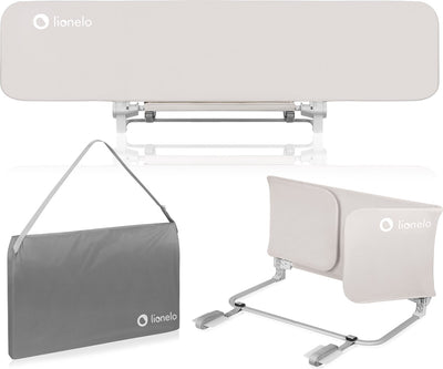 Lionelo lora - bedhekje xl - opvouwbaar draagbaar - extra lang 150 cm - gemakkelijke installatie - universeel - hoogwaardig materiaal