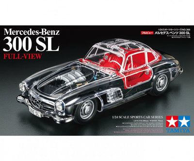 Tamiya modelbouwpakket auto - 24366 mercedes-benz 300sl - volledig doorzichtig - limited version plastic - 1:24 - modelbouw