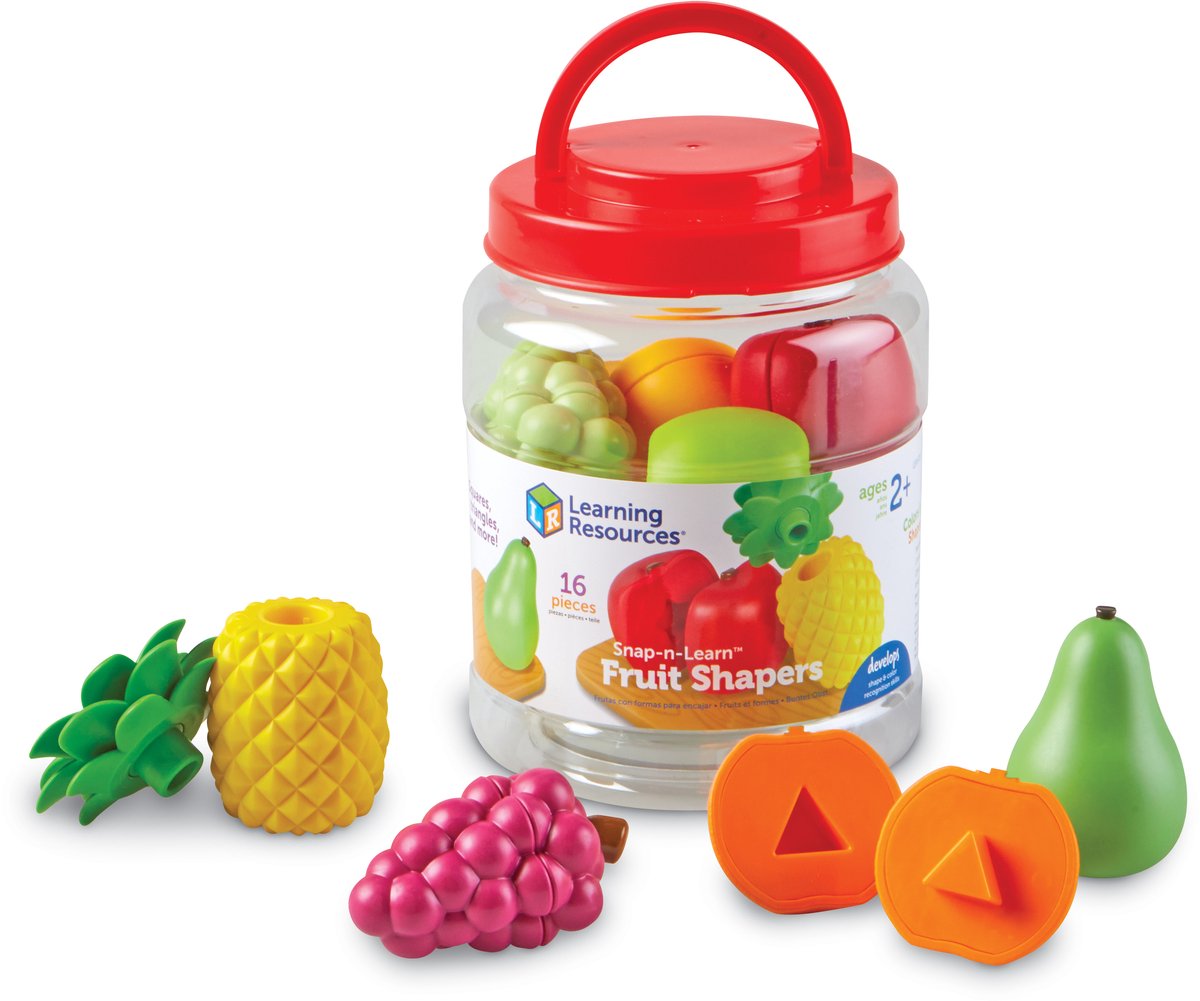 Learning resources snap-n-learn™ fruit shapers - 2+