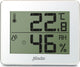 Alecto ws-55 - thermometer hygrometer voor binnen - wit