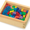 Small foot - houten rijg kralen, 84st.