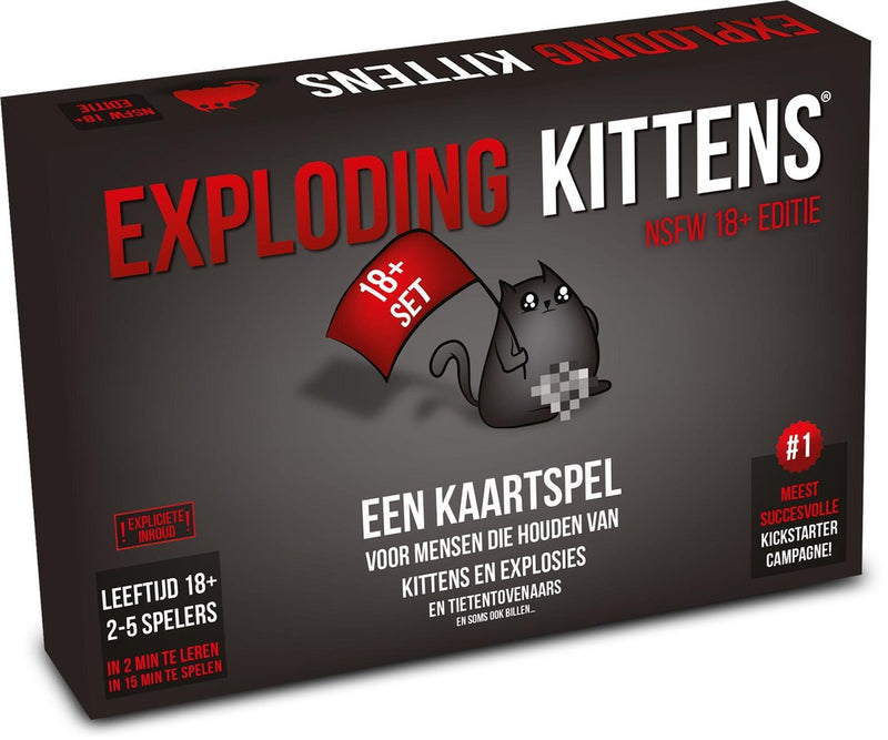 Exploding kittens nsfw - kaartspel voor volwassenen - partyspel