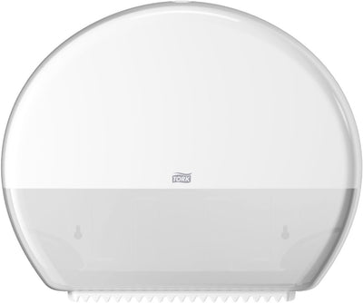 Tork 554000 dispenser voor grote jumbo wc rollen houder toiletpapier grote maxi jumbo wit (554000)