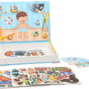 Lobbes speelgoed bv magnetisch boek - outfits jongen, 59dlg.