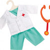 Heless poppen doktersoutfit met stethoscoop, 28-35 cm