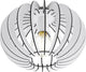 Eglo stellato - plafondlamp - e27 - ø40 cm - wit