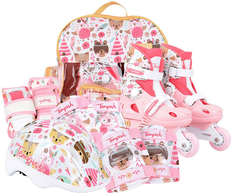 Tempish baby skate set wild kinder skeelers - inline skates set - verstelbaar - maat 30-33