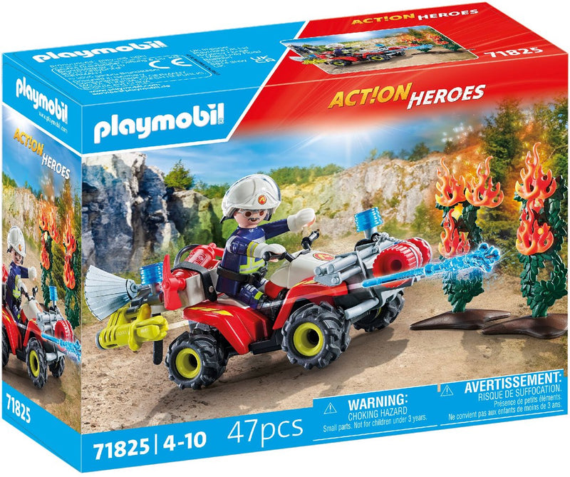 Playmobil action heroes brandweer quad 71825