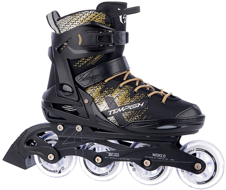 Tempish wox 2.0 84 skeelers - inline skates - dames - zwart goud - maat 41