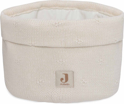 Jollein - commodemandje - commode mandje voor babykamer- 14x18cm - opbermand - cosy knit ivory