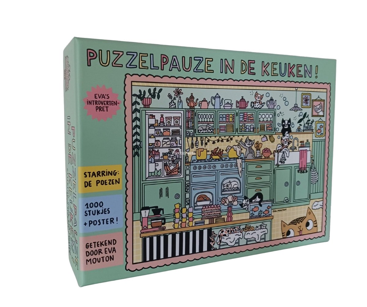 Eva mouton eva's introvertenpret: puzzelpauze in de keuken